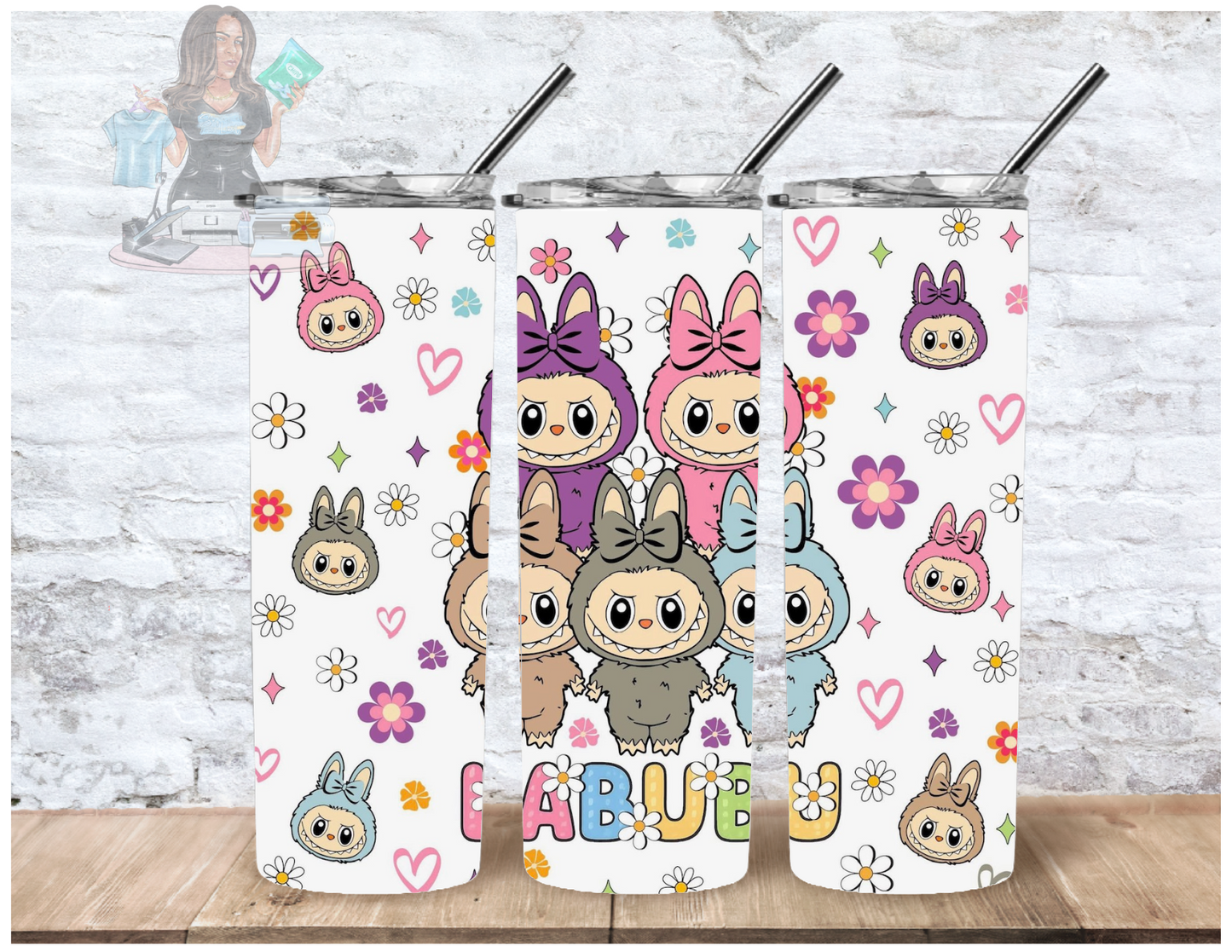 LABUBU Cartoon Character Tumbler