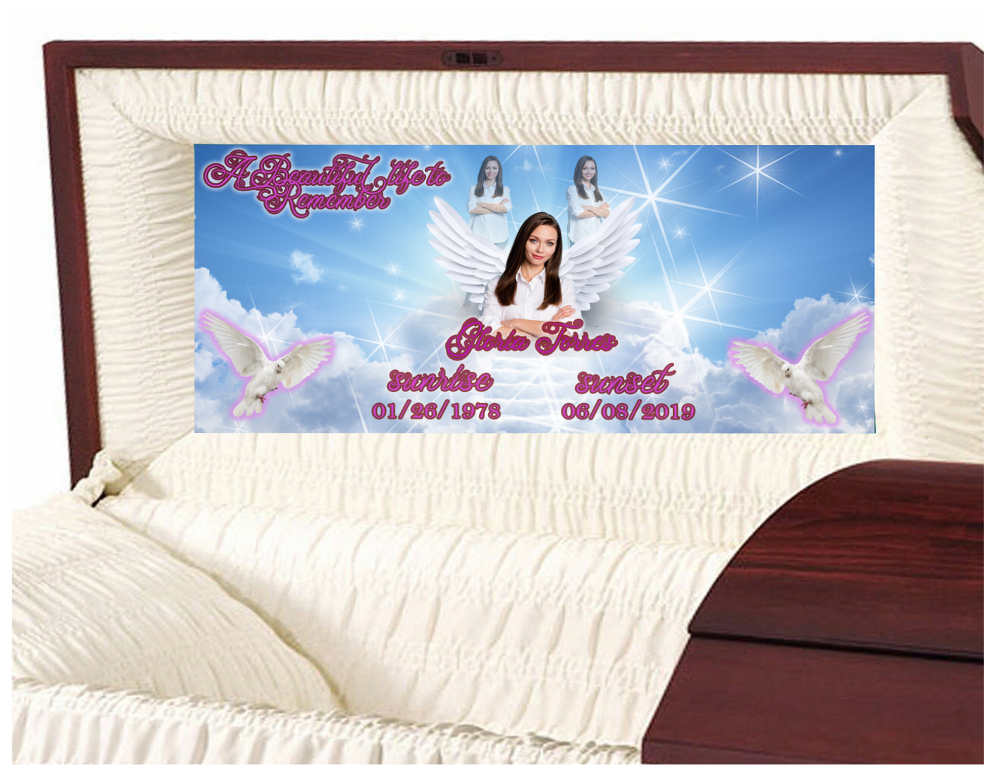Casket Panel Insert (VENDOR INFO )