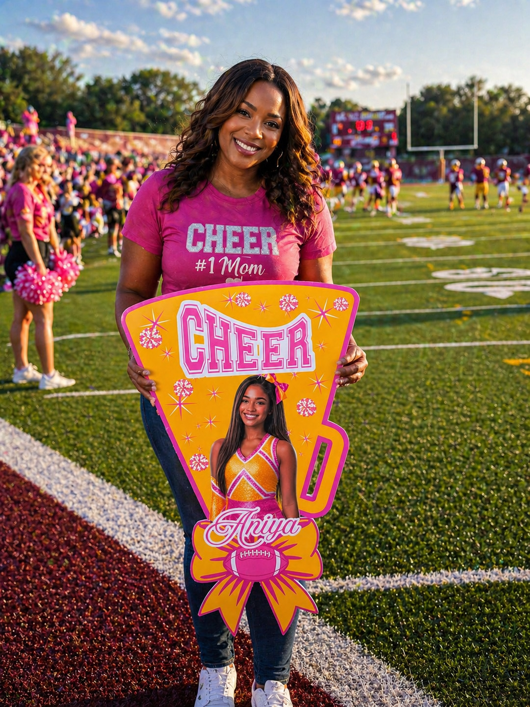 Custom cheer sign