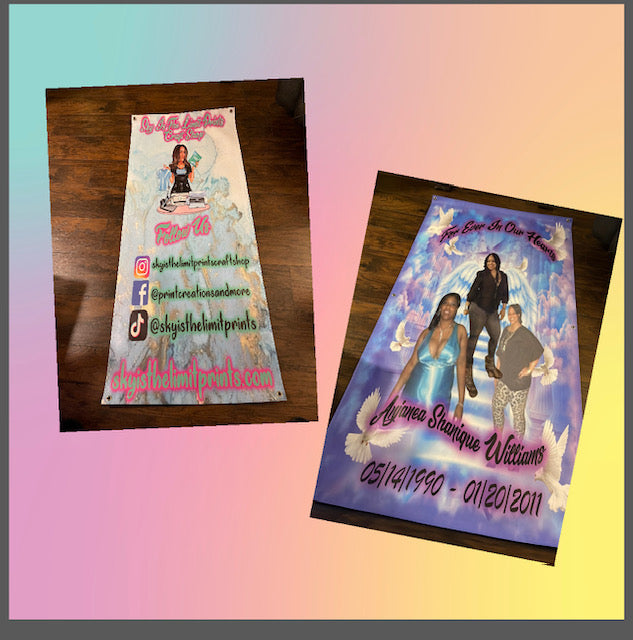 Banner/Grave Blanket/Back Drop Vendor (all in one)