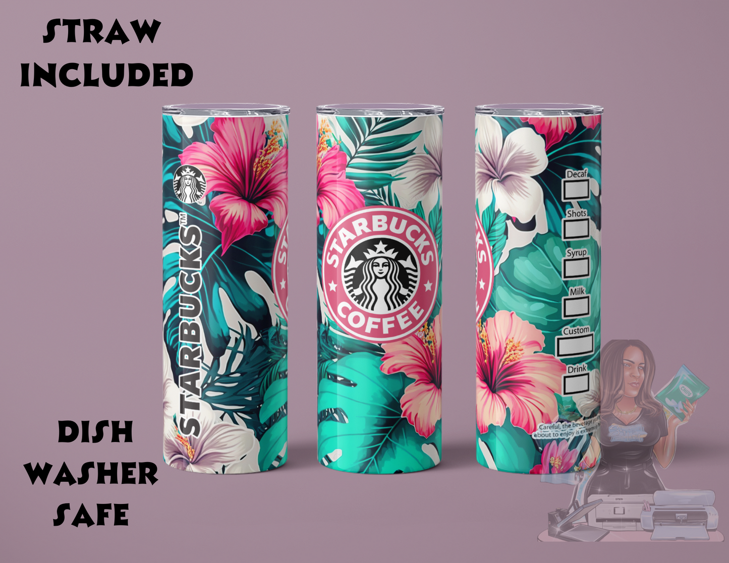 Hawaiian starbuks coffee 20 oz tumbler