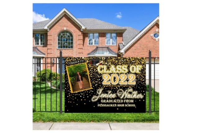 Custom Vinyl Banner, Full Color Personalized Design, Happy Birthday, Congratulations, Welcome, Baby Shower, Graduation Sign,