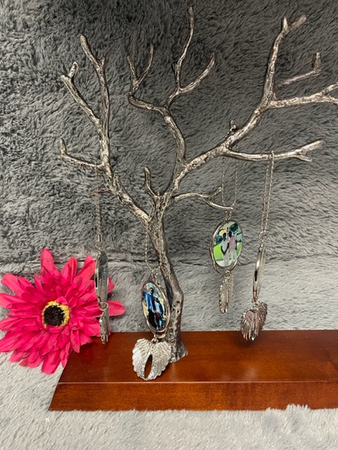 Double sided angel wing car hanger