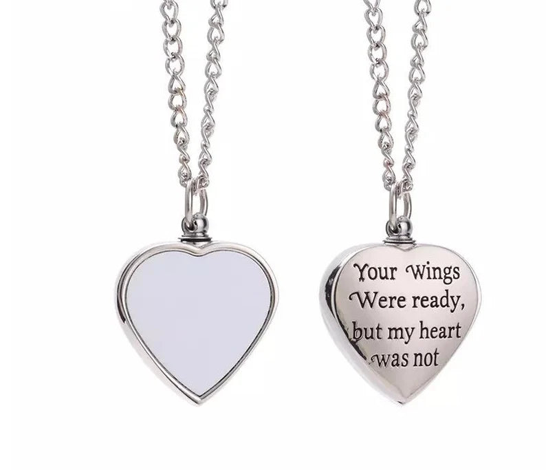 Cremation Urn Necklace for Ashes Custom Pendant Memorial Keepsake Jewelry with Filling Tool