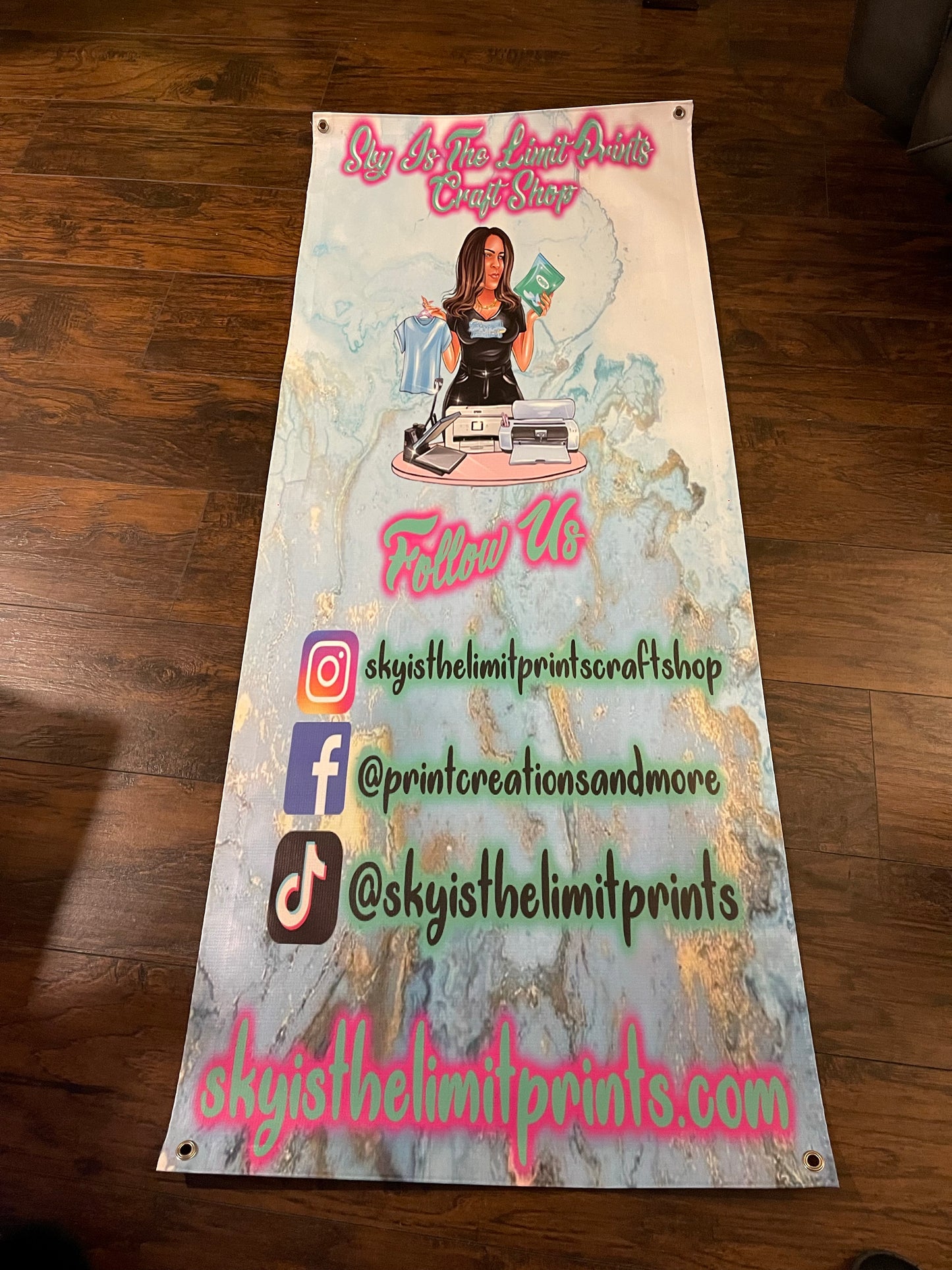 Custom Vinyl Banner, Full Color Personalized Design, Happy Birthday, Congratulations, Welcome, Baby Shower, Graduation Sign,