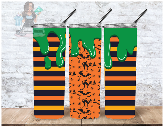 Green Slime Halloween Tumbler