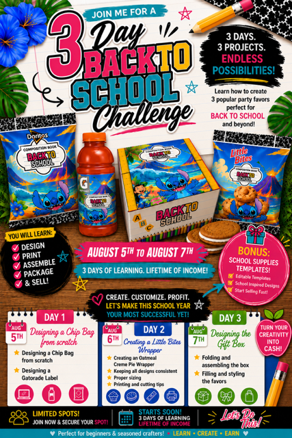 🎒 3-Day Back-to-School Party Favor Challenge