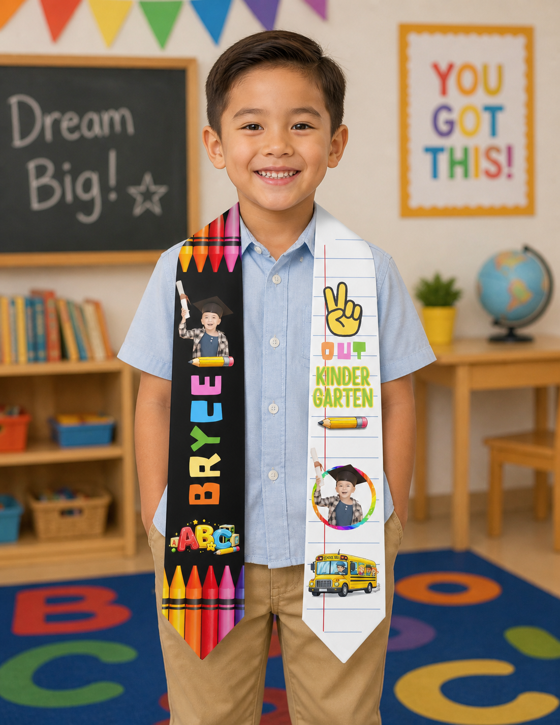 Customized Kids Graduation Stoles
