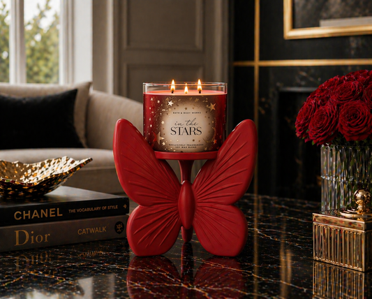 Butterfly 3-Wick candle Holder