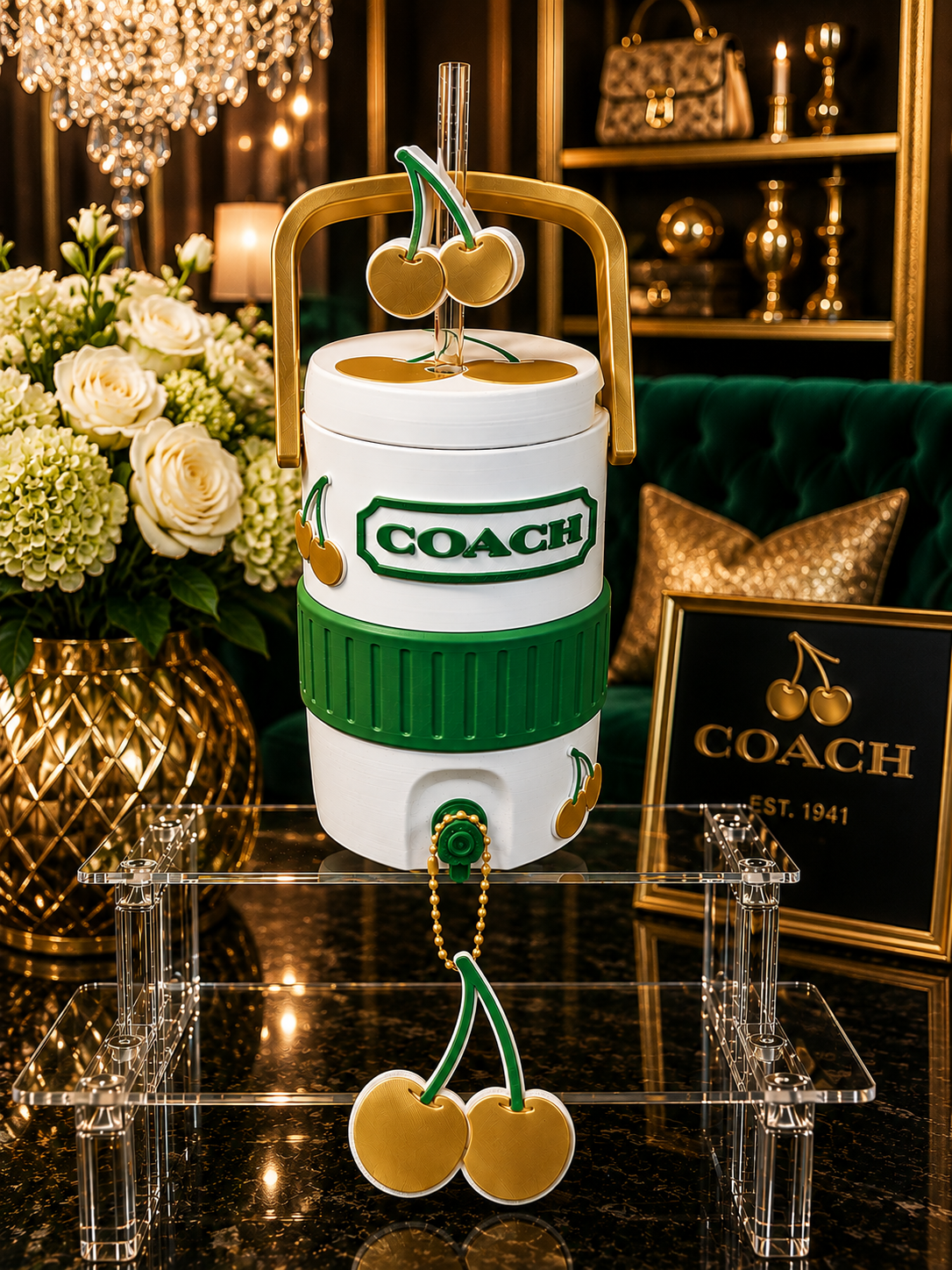 CH Cooler Can Holder 12 oz, 3D Printed Can Holder with Handle, Soda Can Holder