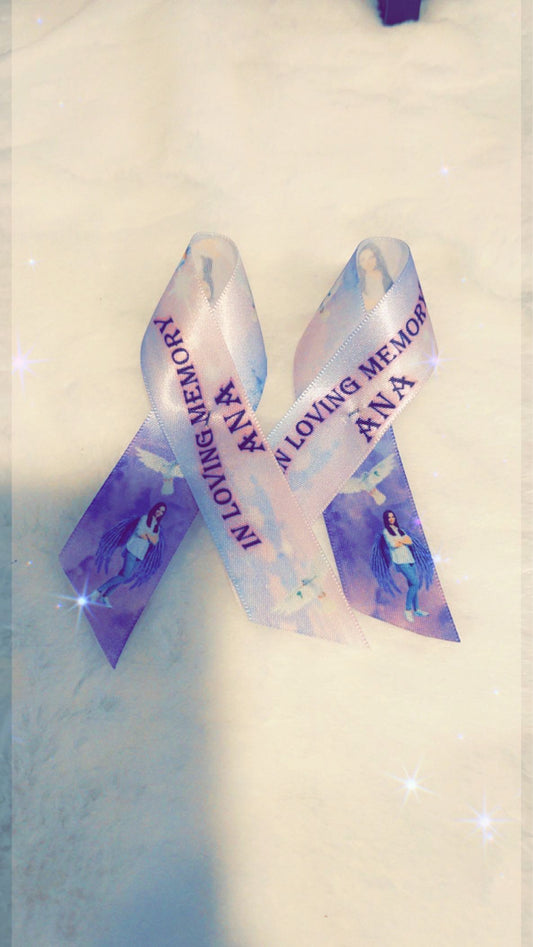 In Memory, RIP Custom Ribbons for Funerals