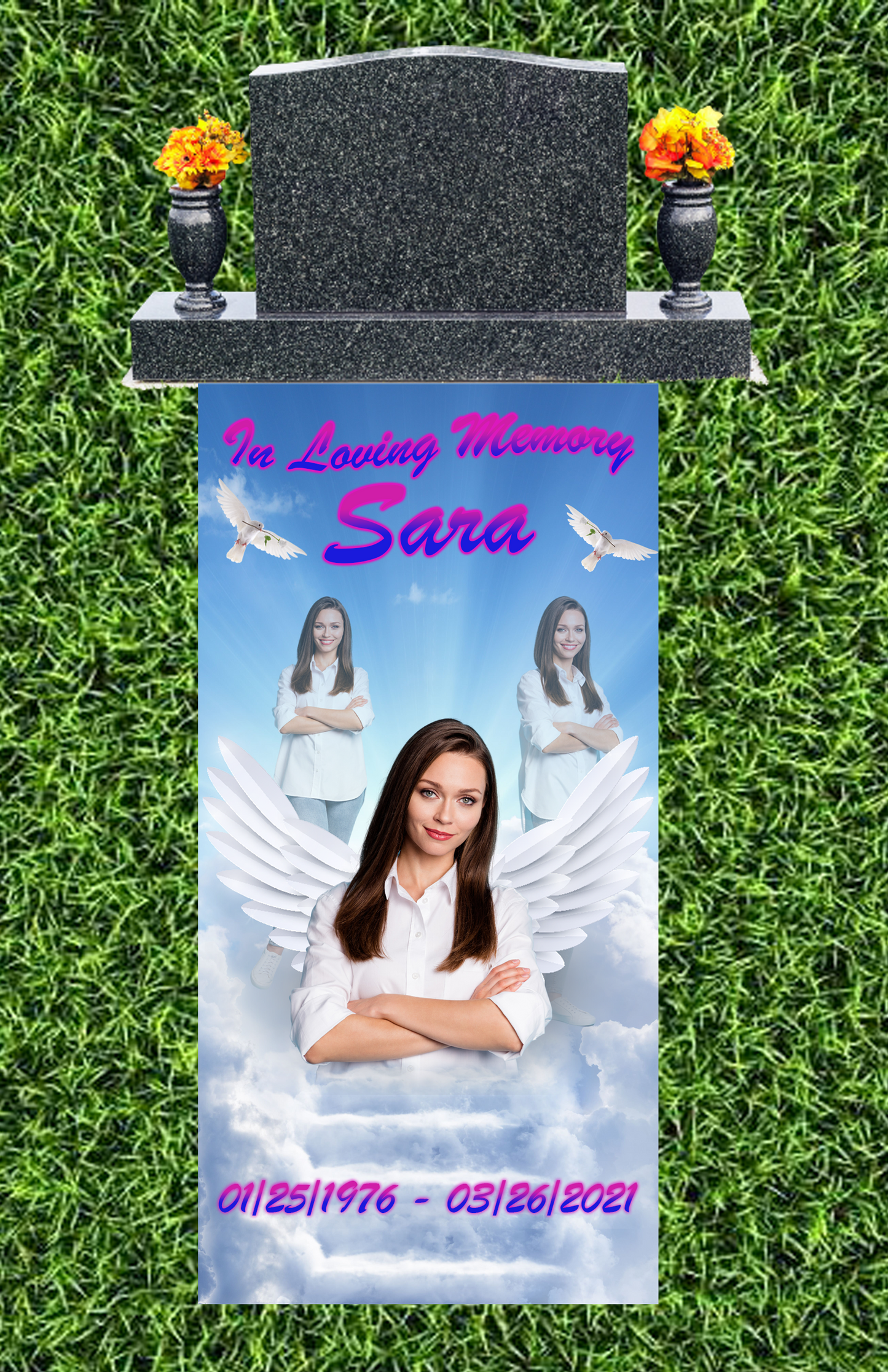 Customized Grave Blankets