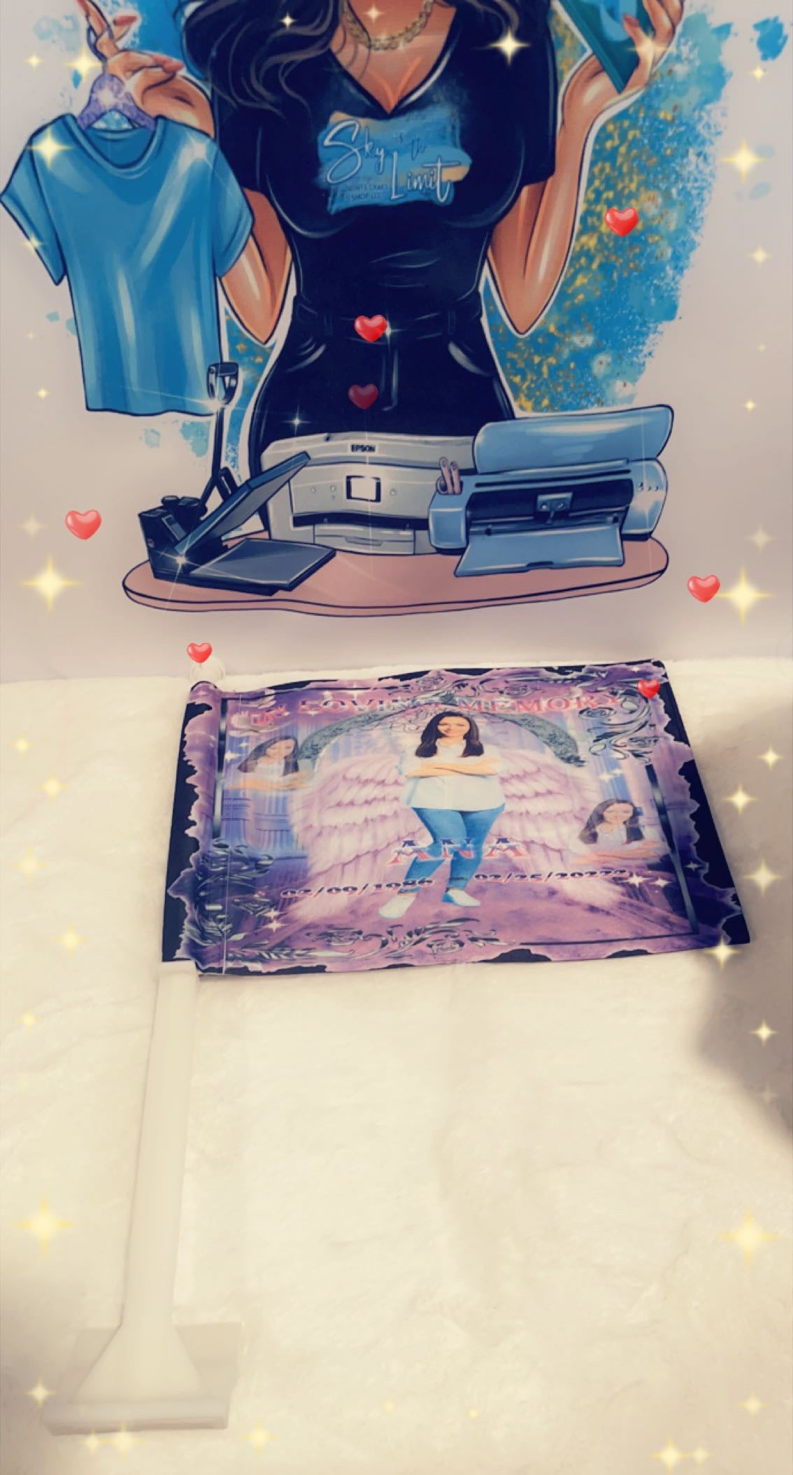 Custom  car flag/Use any design and photo